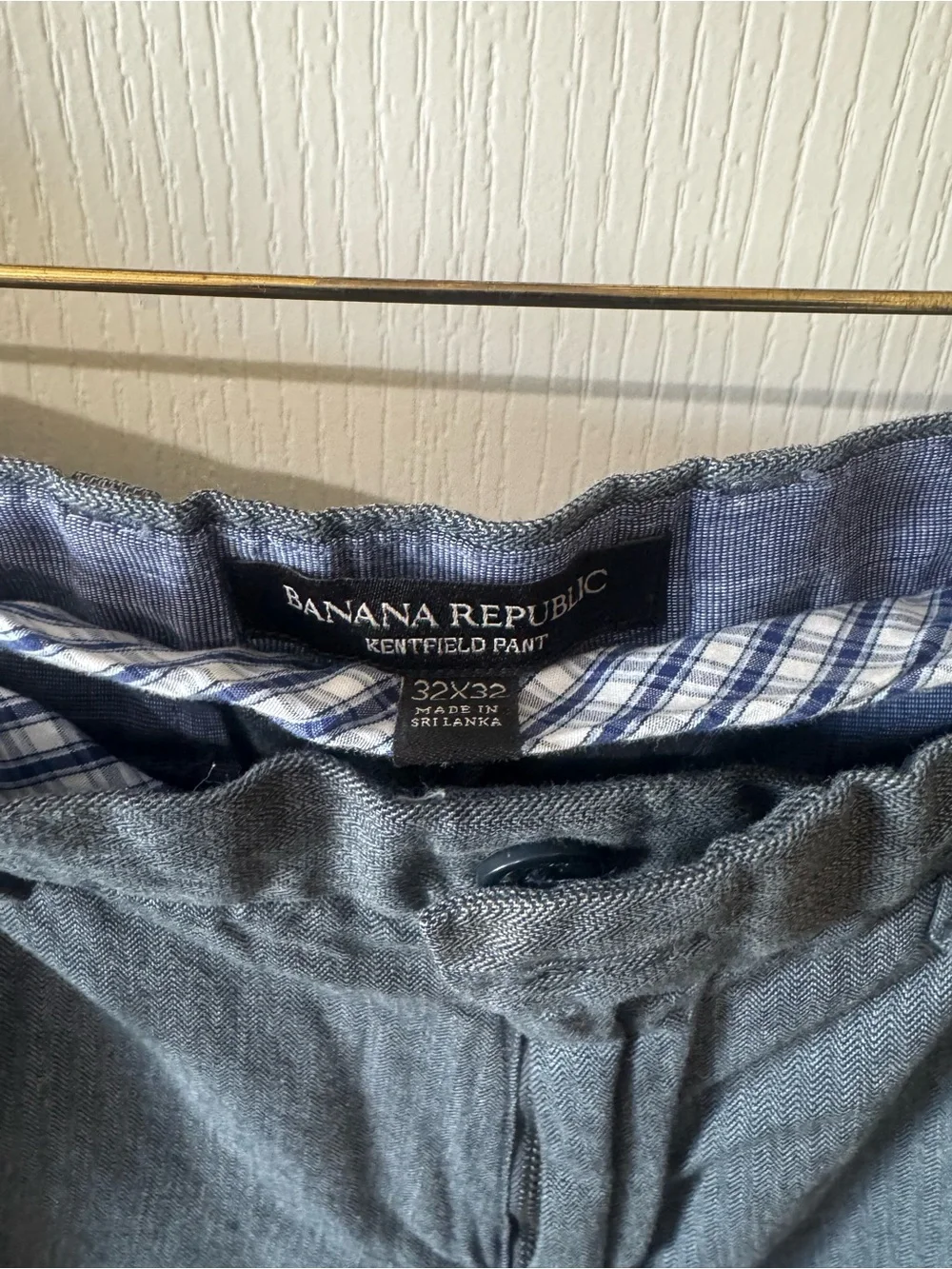 Men's Blue 32x32 Pants - Classic Straight Fit